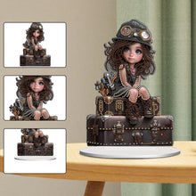 Load image into Gallery viewer, Acrylic Little Girl Diamond Painting Tabletop Ornament Kit for Home Office Decor