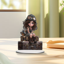 Load image into Gallery viewer, Acrylic Little Girl Diamond Painting Tabletop Ornament Kit for Home Office Decor