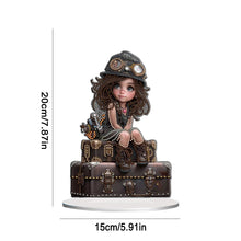 Load image into Gallery viewer, Acrylic Little Girl Diamond Painting Tabletop Ornament Kit for Home Office Decor