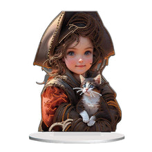 Load image into Gallery viewer, Acrylic Little Girl Diamond Painting Tabletop Ornament Kit for Home Office Decor