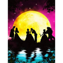 Load image into Gallery viewer, Diamond Painting - Full Round - Silhouette--dancing princess and prince (30*40CM)