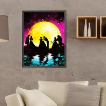 Load image into Gallery viewer, Diamond Painting - Full Round - Silhouette--dancing princess and prince (30*40CM)