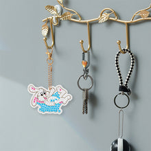 Load image into Gallery viewer, 8PCS Double Sided Diamond Painting Keychain for Beginners (Cartoon Rabbit)