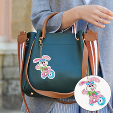 Load image into Gallery viewer, 8/15PCS Animals Double Sided Diamond Painting Art Keychain Pendant for Beginners