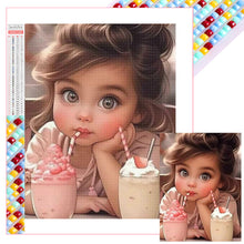 Load image into Gallery viewer, Diamond Painting - Full Square - cute girl (30*40CM)