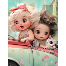 Load image into Gallery viewer, Diamond Painting - Full Square - cute girl (30*40CM)