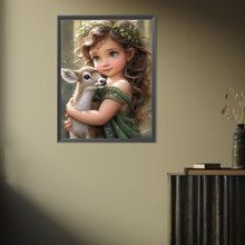 Load image into Gallery viewer, Diamond Painting - Full Square - cute girl (30*40CM)