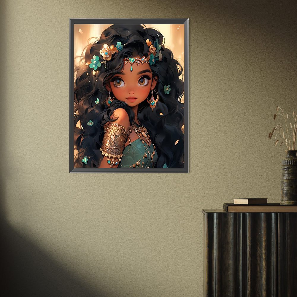 Diamond Painting - Full Square - cute girl (30*40CM)