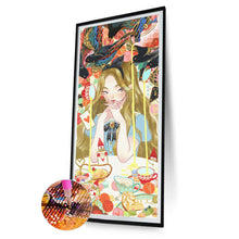 Load image into Gallery viewer, Diamond Painting - Full Round - girl alice (30*70CM)