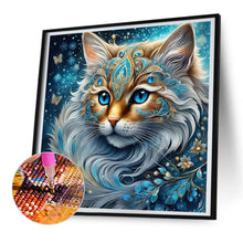 Load image into Gallery viewer, Diamond Painting - Full Round - gem cat (30*30CM)