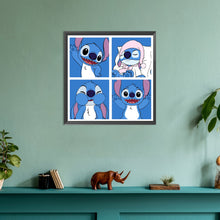 Load image into Gallery viewer, Diamond Painting - Full Round - Stitch four-frame comics (30*30CM)