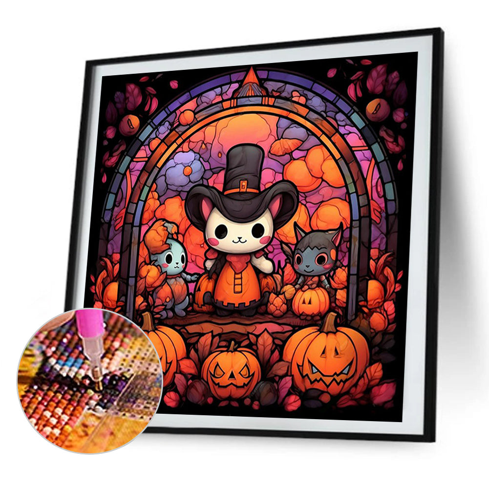 AB Diamond Painting - Full Round - pumpkin party (40*40CM)