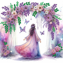 Load image into Gallery viewer, Diamond Painting - Partial Special Shaped - flower girl (30*30CM)