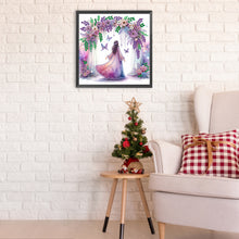 Load image into Gallery viewer, Diamond Painting - Partial Special Shaped - flower girl (30*30CM)