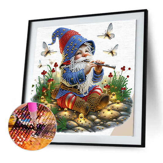 Diamond Painting - Partial Special Shaped - Easter Garden Gnome (30*30CM)