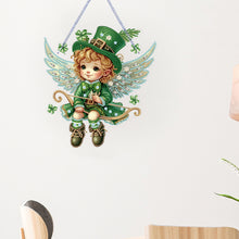 Load image into Gallery viewer, Acrylic Clover Angel Single-Sided 5D DIY Diamond Painting Hanging Pendant
