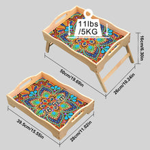 Load image into Gallery viewer, Diamond Painting Dinning Table Tray with Handle for Serving Food (Mandala)