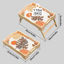 Load image into Gallery viewer, Diamond Painting Dinning Table Tray with Handle for Serving Food (Abstract Leaf)