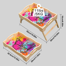Load image into Gallery viewer, Diamond Painting Dinning Table Tray with Handle for Serving Food (Butterfly)