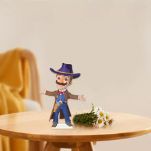Load image into Gallery viewer, Acrylic Cowboy DIY Diamond Painting Tabletop Ornament Kit for Home Office Decor