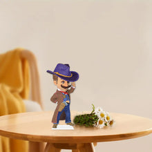 Load image into Gallery viewer, Acrylic Cowboy DIY Diamond Painting Tabletop Ornament Kit for Home Office Decor