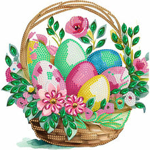 Load image into Gallery viewer, Diamond Painting - Partial Special Shaped - Basket bouquet with Easter eggs (30*30CM)