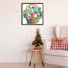 Load image into Gallery viewer, Diamond Painting - Partial Special Shaped - Basket bouquet with Easter eggs (30*30CM)