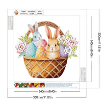 Load image into Gallery viewer, Diamond Painting - Partial Special Shaped - Basket bouquet with Easter eggs (30*30CM)