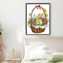Load image into Gallery viewer, Diamond Painting - Partial Special Shaped - Basket bouquet with Easter eggs (30*40CM)