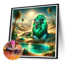 Load image into Gallery viewer, Diamond Painting - Full Round - Lion by the water (30*30CM)