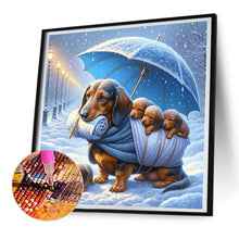 Load image into Gallery viewer, Diamond Painting - Full Round - snow dog (30*30CM)