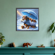 Load image into Gallery viewer, Diamond Painting - Full Round - snow dog (30*30CM)
