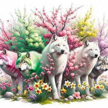 Load image into Gallery viewer, Diamond Painting - Full Round - garden wolf (30*30CM)