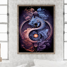 Load image into Gallery viewer, Diamond Painting - Full Round - Tai Chi Yin Yang Dragon (30*40CM)