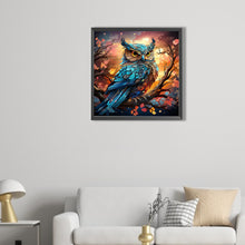 Load image into Gallery viewer, AB Diamond Painting - Full Round - owl on tree branch (40*40CM)