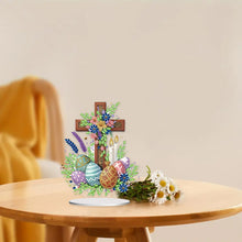 Load image into Gallery viewer, Cross Easter Egg Diamond Painting Tabletop Ornament Kit for Home Office Decor