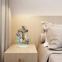 Load image into Gallery viewer, Cross Easter Egg Diamond Painting Tabletop Ornament Kit for Home Office Decor