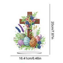 Load image into Gallery viewer, Cross Easter Egg Diamond Painting Tabletop Ornament Kit for Home Office Decor