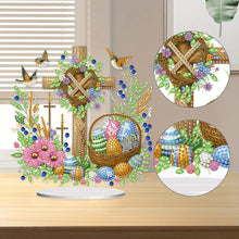 Load image into Gallery viewer, Cross Easter Egg Diamond Painting Tabletop Ornament Kit for Home Office Decor