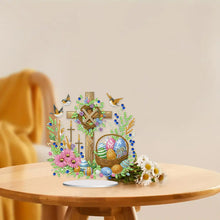 Load image into Gallery viewer, Cross Easter Egg Diamond Painting Tabletop Ornament Kit for Home Office Decor