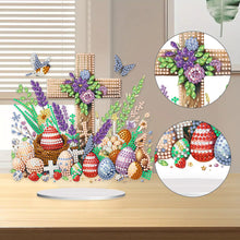 Load image into Gallery viewer, Cross Easter Egg Diamond Painting Tabletop Ornament Kit for Home Office Decor