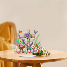 Load image into Gallery viewer, Cross Easter Egg Diamond Painting Tabletop Ornament Kit for Home Office Decor