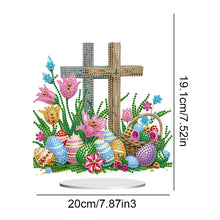 Load image into Gallery viewer, Cross Easter Egg Diamond Painting Tabletop Ornament Kit for Home Office Decor