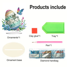 Load image into Gallery viewer, Acrylic Easter Egg Diamond Painting Tabletop Ornament Kit for Home Office Decor