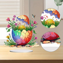 Load image into Gallery viewer, Acrylic Easter Egg Diamond Painting Tabletop Ornament Kit for Home Office Decor
