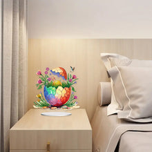 Load image into Gallery viewer, Acrylic Easter Egg Diamond Painting Tabletop Ornament Kit for Home Office Decor