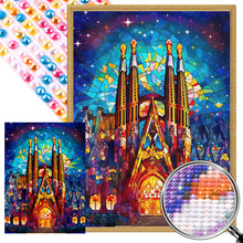 Load image into Gallery viewer, AB Diamond Painting - Full Round - stained castle glass art (40*55CM)