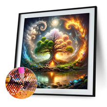 Load image into Gallery viewer, Diamond Painting - Full Round - The gorgeous tree of life in the middle of the lake (30*30CM)