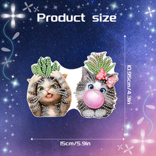 Load image into Gallery viewer, Acrylic Two Cats Single-Sided Diamond Painting Hanging Pendant for Wall Decor
