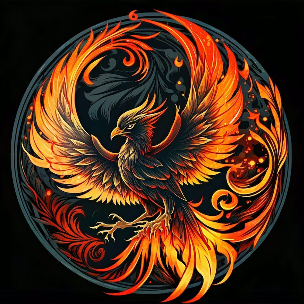 Diamond Painting - Full Round - Phoenix (30*30CM)